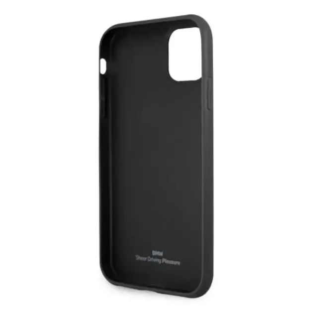 Etui BMW BMHCN61RSWPK iPhone 11 6,1  / Xr czarny/black hardcase Leather Perforate 13