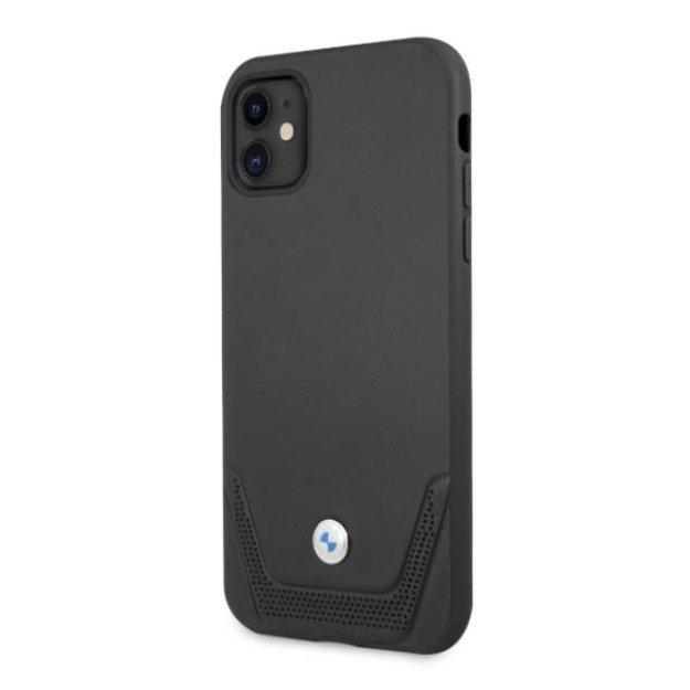 Etui BMW BMHCN61RSWPK iPhone 11 6,1  / Xr czarny/black hardcase Leather Perforate 1