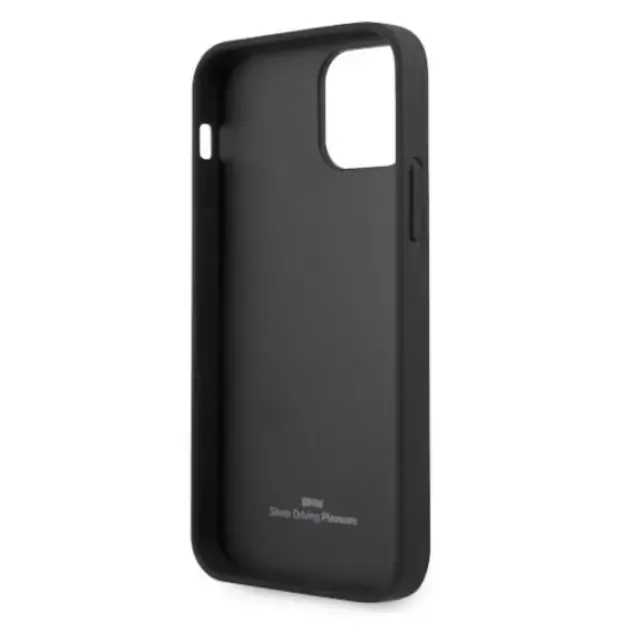 Etui BMW BMHCP12MRSPPK iPhone 12/12 Pro 6,1  czarny/black hardcase Leather Curve Perforate 12