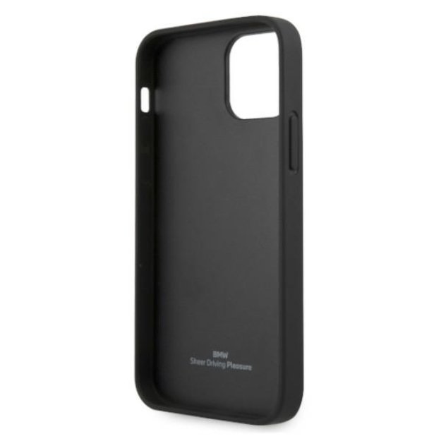 Etui BMW BMHCP12MRSPPK iPhone 12/12 Pro 6,1  czarny/black hardcase Leather Curve Perforate 6