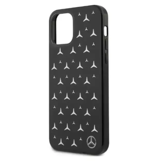 Mercedes MEHCP12LESPBK iPhone 12 Pro Max 6,7  czarny/black hardcase Silver Stars Pattern 12