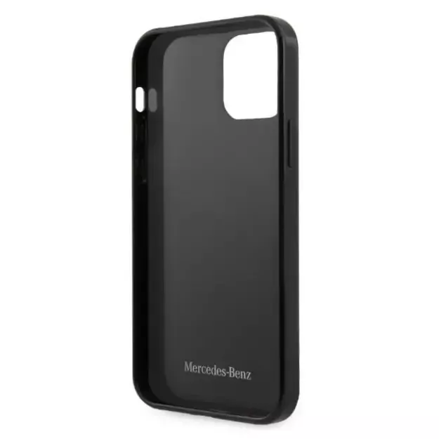 Mercedes MEHCP12LESPBK iPhone 12 Pro Max 6,7  czarny/black hardcase Silver Stars Pattern 13