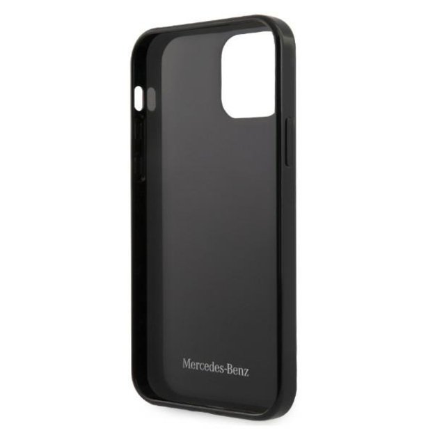Mercedes MEHCP12LESPBK iPhone 12 Pro Max 6,7  czarny/black hardcase Silver Stars Pattern 6