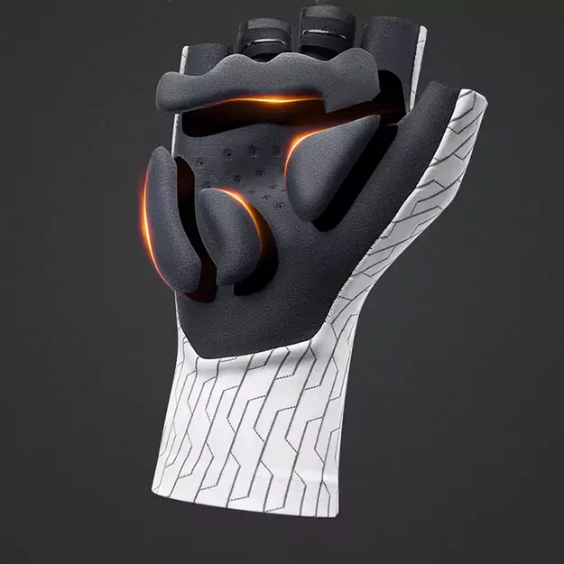 Rockbros Road Cycling Gloves Size: M - Black and White 2