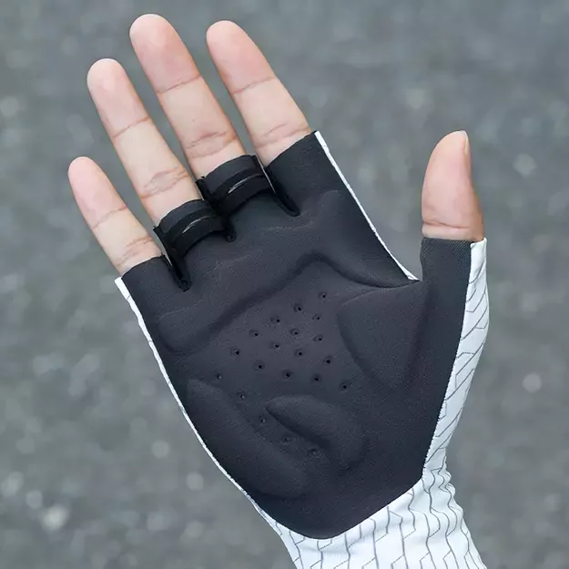 Rockbros Road Cycling Gloves Size: M - Black and White 9