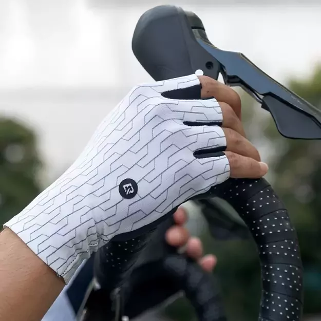 Rockbros Road Cycling Gloves Size: M - Black and White 4