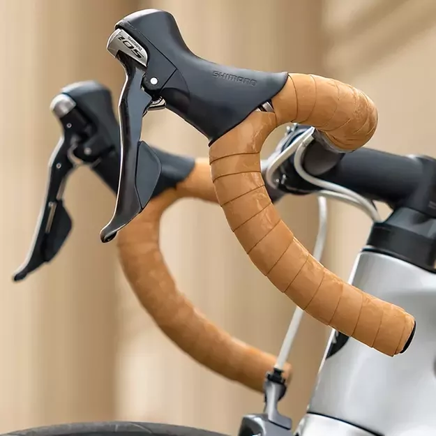 Rockbros PU Handlebar Tape &quot Velour&quot  Pattern - Brown 1