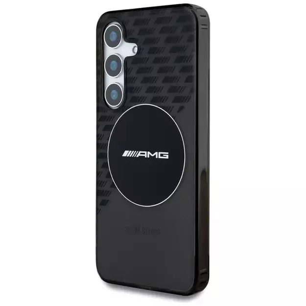 AMG Transparent Rhombs MagSafe Case for Samsung Galaxy S25 - Black 1