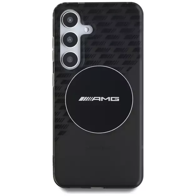 AMG Transparent Rhombs MagSafe Case for Samsung Galaxy S25 - Black 2