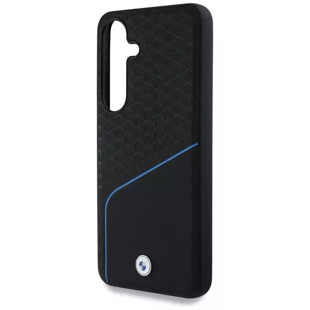 BMW Leather Textured and Smooth MagSafe Case for Samsung Galaxy S25 - Black 10