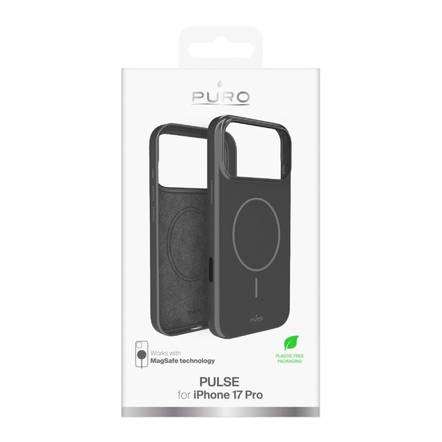 Puro Pulse iPhone 17 Pro Polycarbonate Protective Case - Gray 1