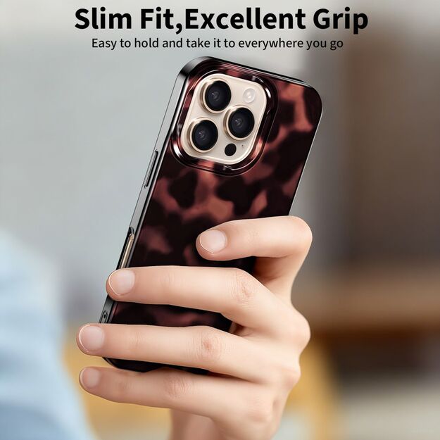 Tech-Protect Lamano MagSafe Case for iPhone 16 Pro Max - Black and Red 12