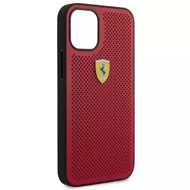 Ferrari FESPEHCP12SRE iPhone 12 mini 5.4&quot  red/red hardcase On Track Perforated 14