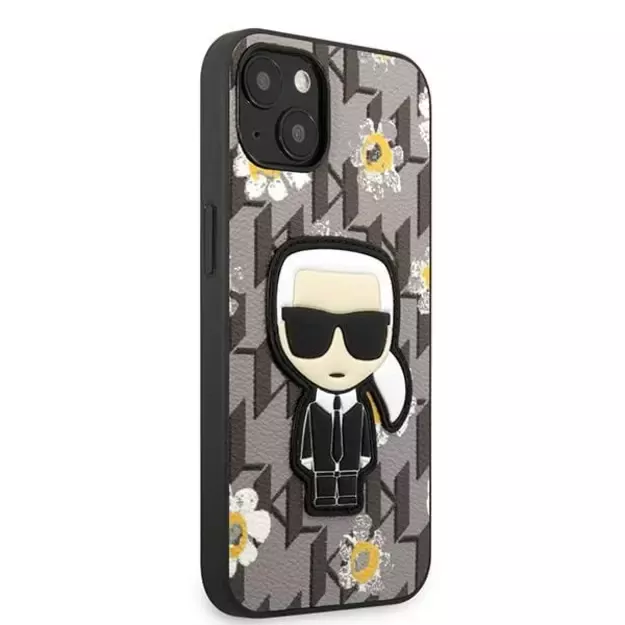 Karl Lagerfeld Flower Ikonik Karl case for iPhone 13 mini - gray 5