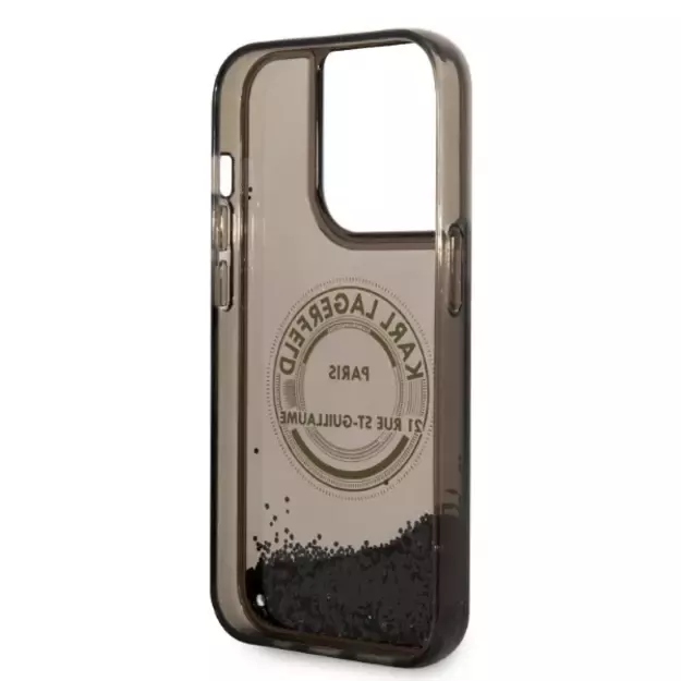 Karl Lagerfeld Liquid Glitter RSG case for iPhone 14 Pro - black 11