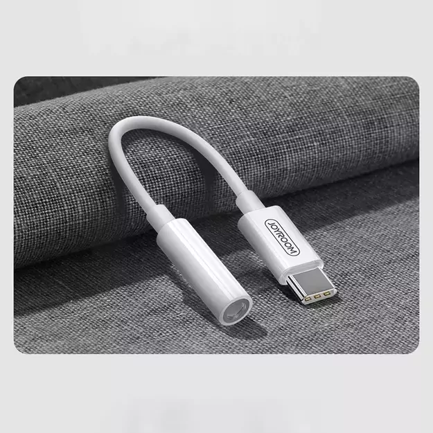 Joyroom SH-C1 headphone mini jack 3.5 mm (female) / USB-C (male) adapter - white 3