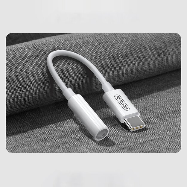 Joyroom SH-C1 headphone mini jack 3.5 mm (female) / USB-C (male) adapter - white 6