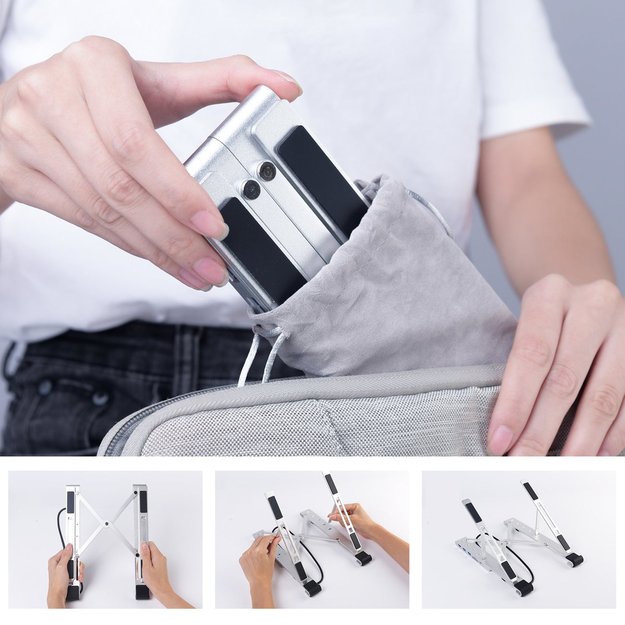 Choetech stand multifunctional station for laptop PD / USB-C HDMI (4K / 30Hz) / 2xUSB-A / 1xUSB-C / 1xSD / 1xTF black (HUB-M43) 3