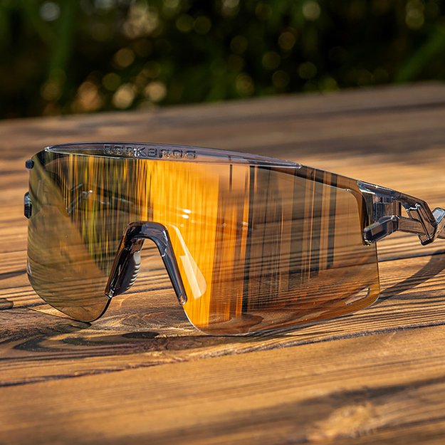 Rockbros Cycling Glasses Photochromic, with UV Protection and Corrective Insert - Transparent Black 2