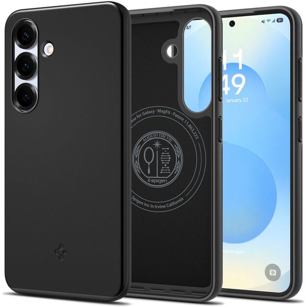 Spigen Thin Fit Mag Case for Samsung Galaxy S25 - Black