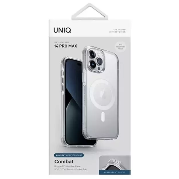 Uniq Combat Magclick Charging case for iPhone 14 Pro Max - transparent 1
