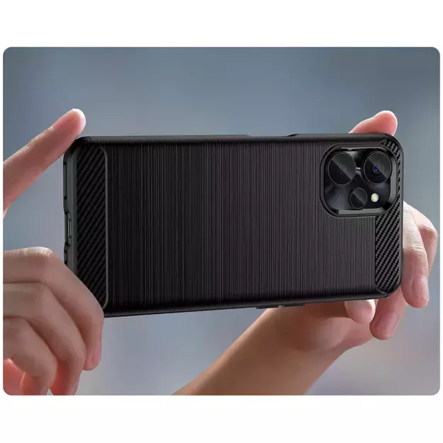 Carbon Case for Realme 10 5G / Realme 9i 5G Flexible Silicone Carbon Cover Black 5