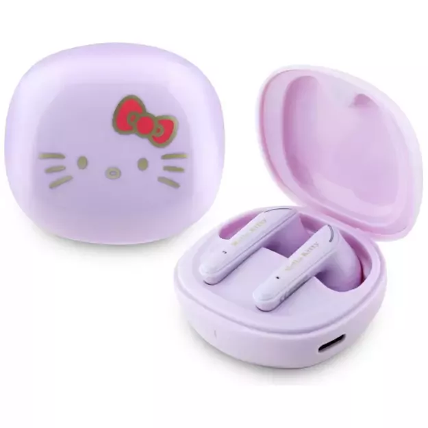Hello Kitty TWS Earphones O Glossy Finish - Purple
