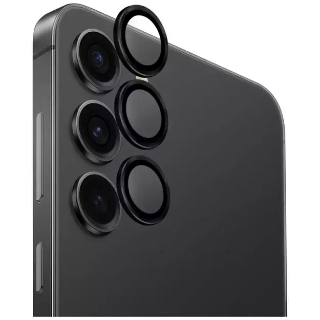 Uniq Optix Aluminum Camera Lens for Samsung Galaxy S25 - Black