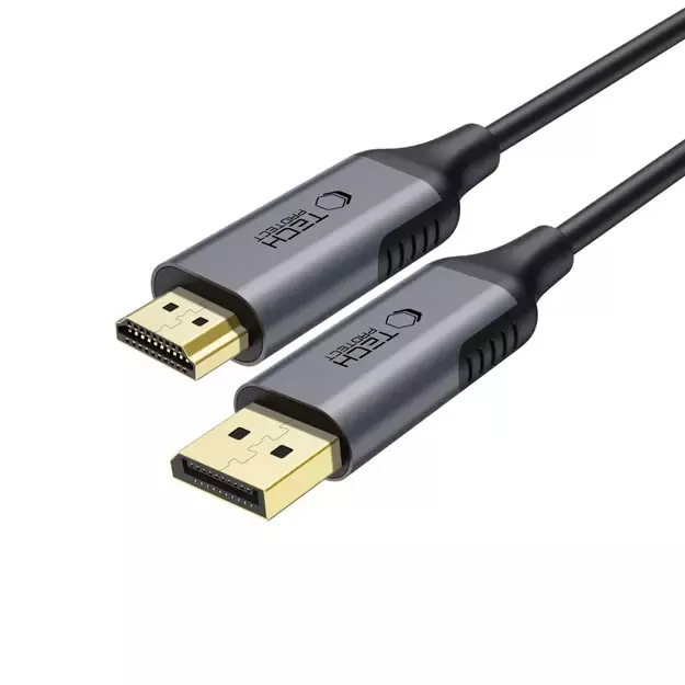 Tech-Protect UltraBoost DisplayPort / HDMI 2.0 Cable 4K 60Hz 2m - Black