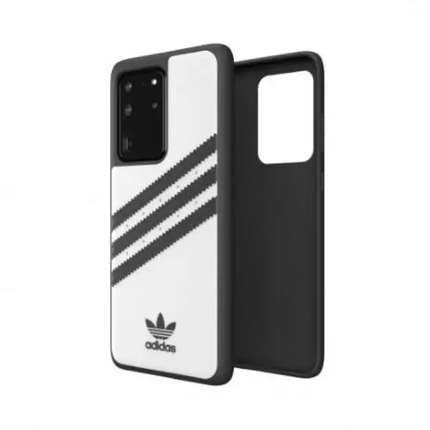 Adidas OR Moudled Case PU for Samsung Galaxy S20 Ultra - White and Black 11