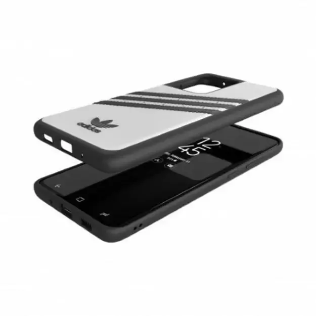 Adidas OR Moudled Case PU for Samsung Galaxy S20 Ultra - White and Black 12