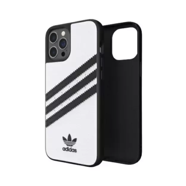 Adidas OR Moulded Case PU for iPhone 12 Pro Max - White/Black 12