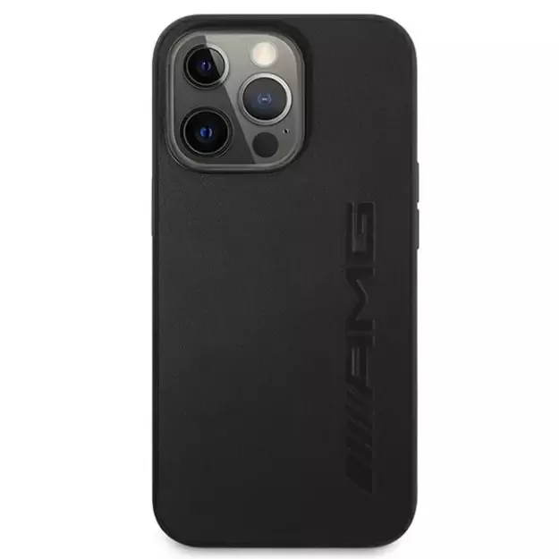 AMG Leather Hot Stamped Case for iPhone 13 Pro / 13 6.1&quot  - Black 9