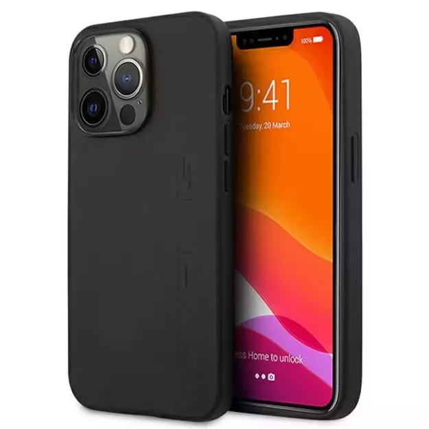 AMG Leather Hot Stamped Case for iPhone 13 Pro / 13 6.1&quot  - Black