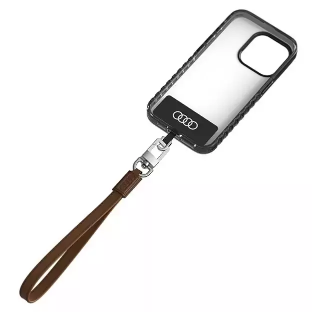 Audi Crossbody Leather Universal Lanyard 28cm x 10mm - Brown 1