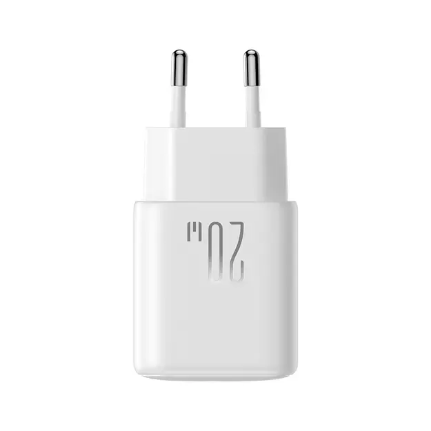 Joyroom JR-TCF20 USB-C PD 20W network charger - white + USB-C / USB-C cable 1m 2