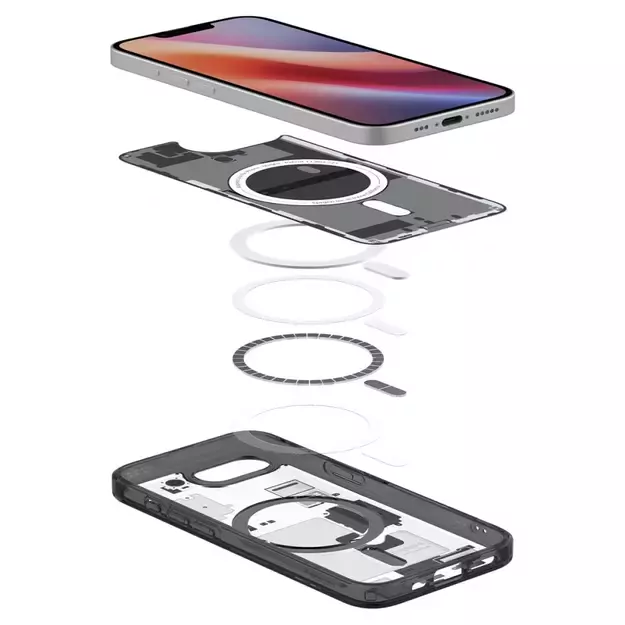 Spigen Ultra Hybrid MagSafe Case for iPhone 16e Zero One - Black 21