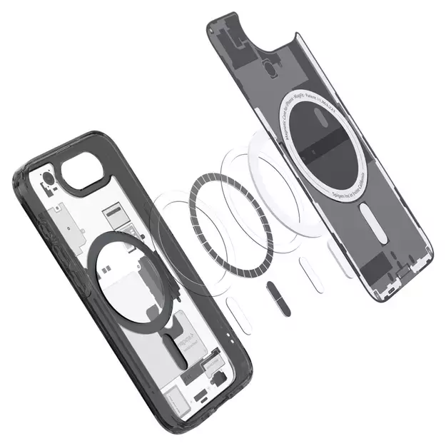 Spigen Ultra Hybrid MagSafe Case for iPhone 16e Zero One - Black 22