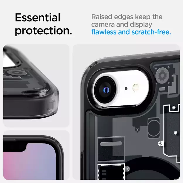 Spigen Ultra Hybrid MagSafe Case for iPhone 16e Zero One - Black 28