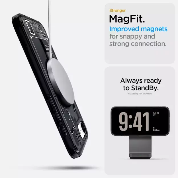 Spigen Ultra Hybrid MagSafe Case for iPhone 16e Zero One - Black 25