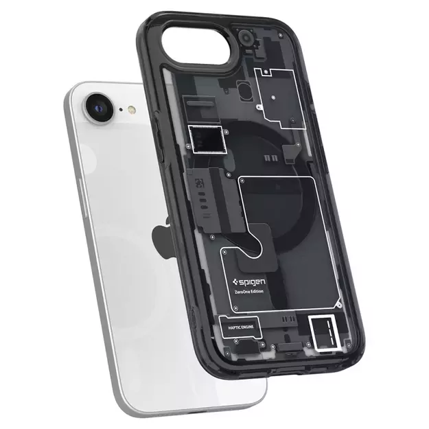 Spigen Ultra Hybrid MagSafe Case for iPhone 16e Zero One - Black 19