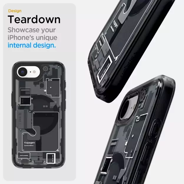 Spigen Ultra Hybrid MagSafe Case for iPhone 16e Zero One - Black 24