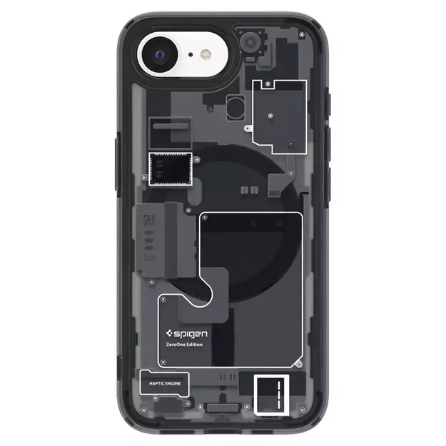 Spigen Ultra Hybrid MagSafe Case for iPhone 16e Zero One - Black 15