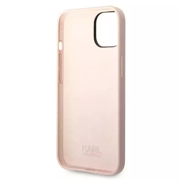 Karl Lagerfeld Silicone Karl`s Head Case for iPhone 14 / 15 / 13 6.1&quot  - pink 13