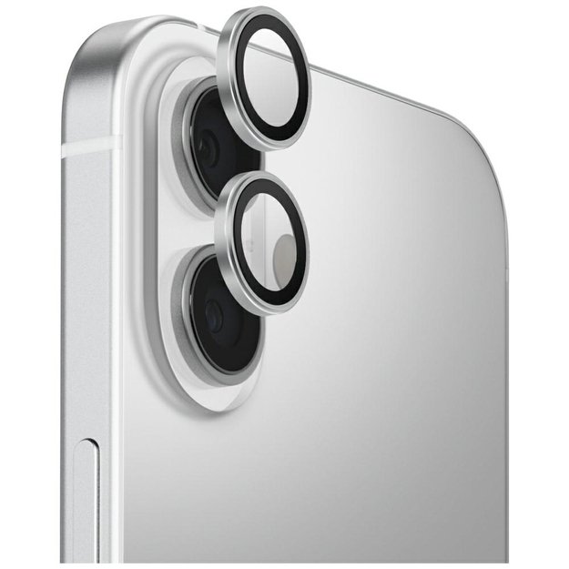 Uniq Optix Aluminum Camera Lens Protector for iPhone 17 with Applicator - Silver