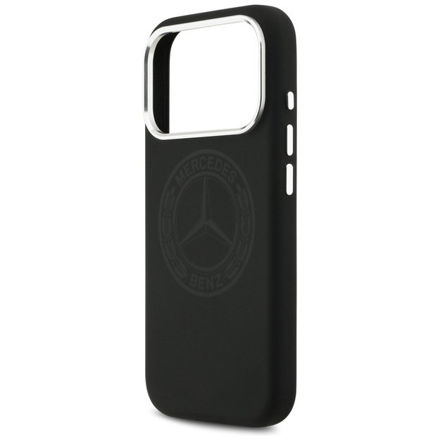 Mercedes Silicone Vintage Logo MagSafe Case for iPhone 17 Pro - Black 5