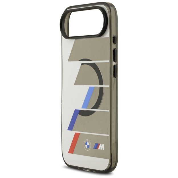 BMW M IML Metal Buttons Tricolor Lines MagSafe Case for iPhone Air - Gray 5