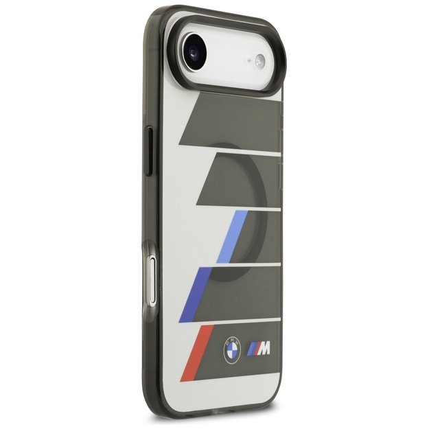 BMW M IML Metal Buttons Tricolor Lines MagSafe Case for iPhone Air - Gray 3