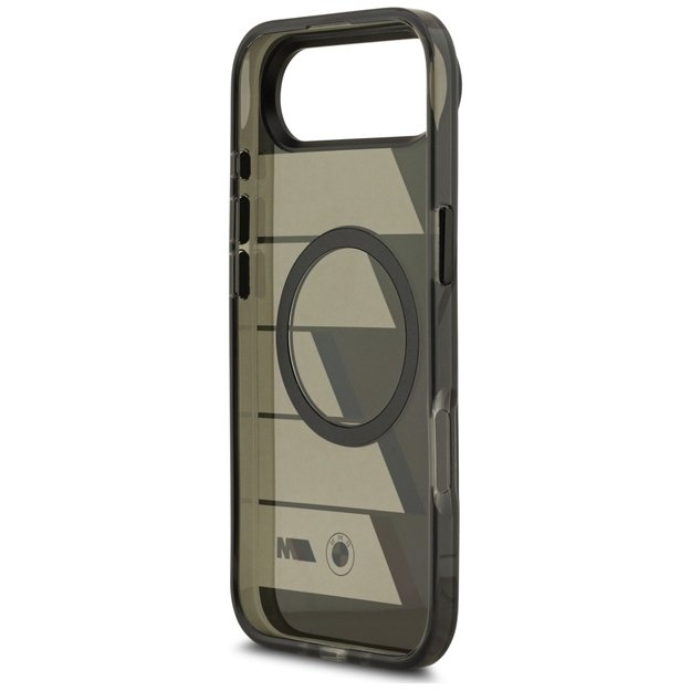 BMW M IML Metal Buttons Tricolor Lines MagSafe Case for iPhone Air - Gray 6