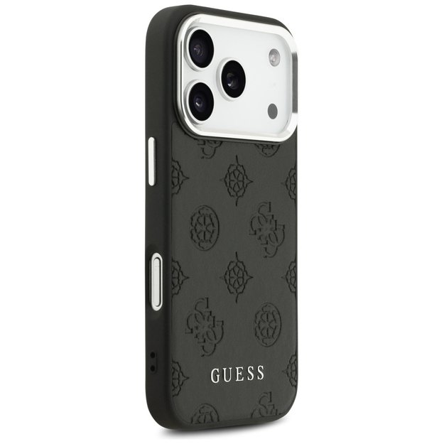 Guess Peony Hot Stamp Script MagSafe Case for iPhone 17 Pro - Black 3